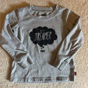 Levi's Long Sleeve Gray 'Big Dreamer' Tee